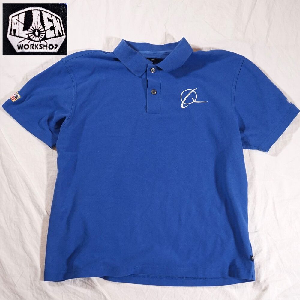Alien Workshop Polo Boeing Planes Skate Rare Y2K Large